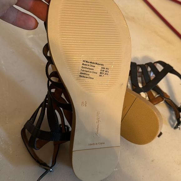 Women’s American Eagle Sandals size 8 1/2 Brown and Black - Picture 6 of 7